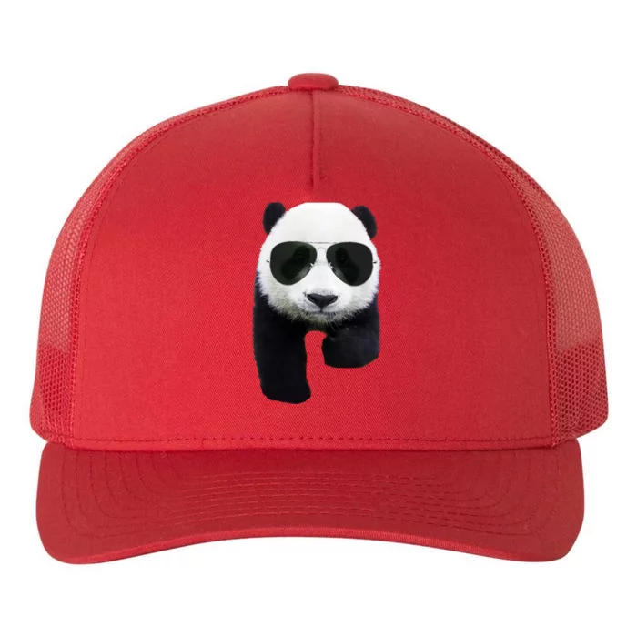 Cool Panda Bear Yupoong Adult 5-Panel Trucker Hat