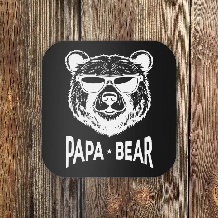 Cool  Papa Bear Fathers Day Idea For Dad Hilarious Gramp Coaster