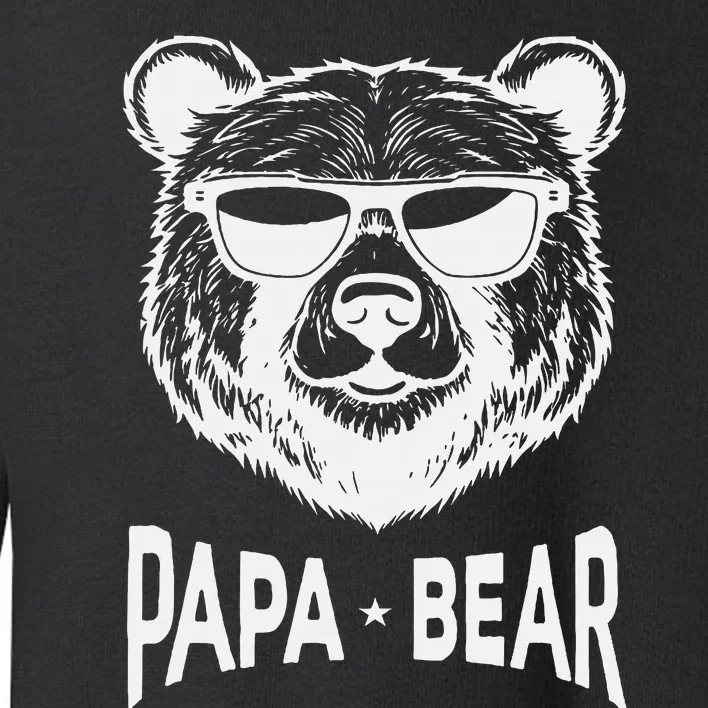 Cool  Papa Bear Fathers Day Idea For Dad Hilarious Gramp Toddler Sweatshirt