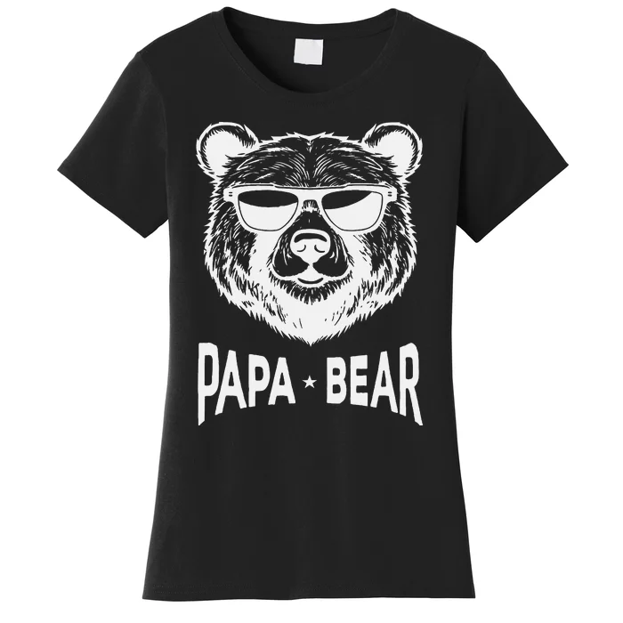 Cool  Papa Bear Fathers Day Idea For Dad Hilarious Gramp Women's T-Shirt