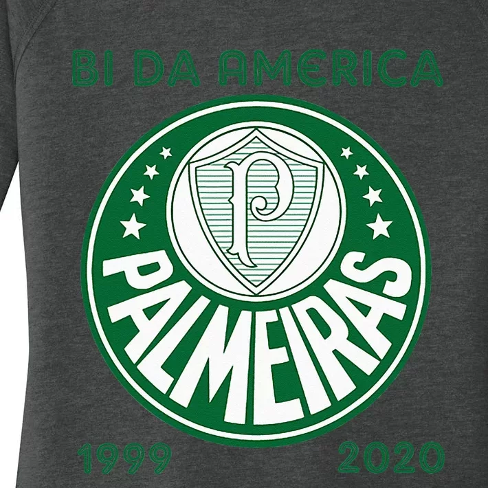 Camiseta Palmeiras Bi America Brasil Soccer Women's Perfect Tri Tunic Long Sleeve Shirt