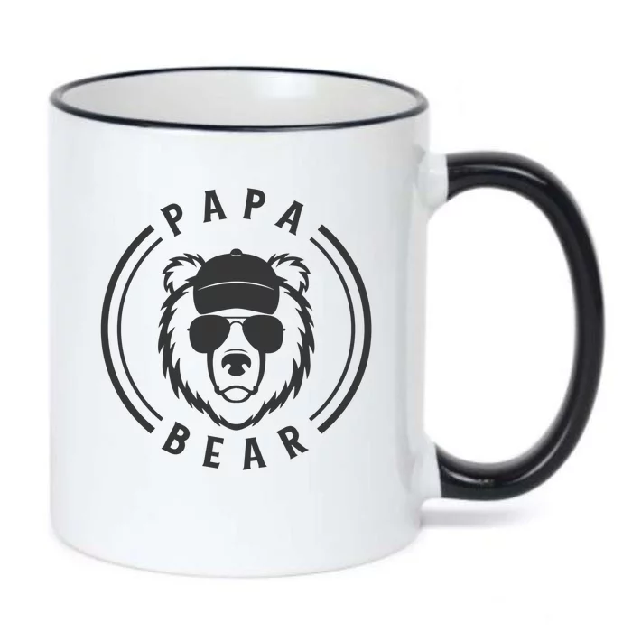 Cool Papa Bear Black Color Changing Mug