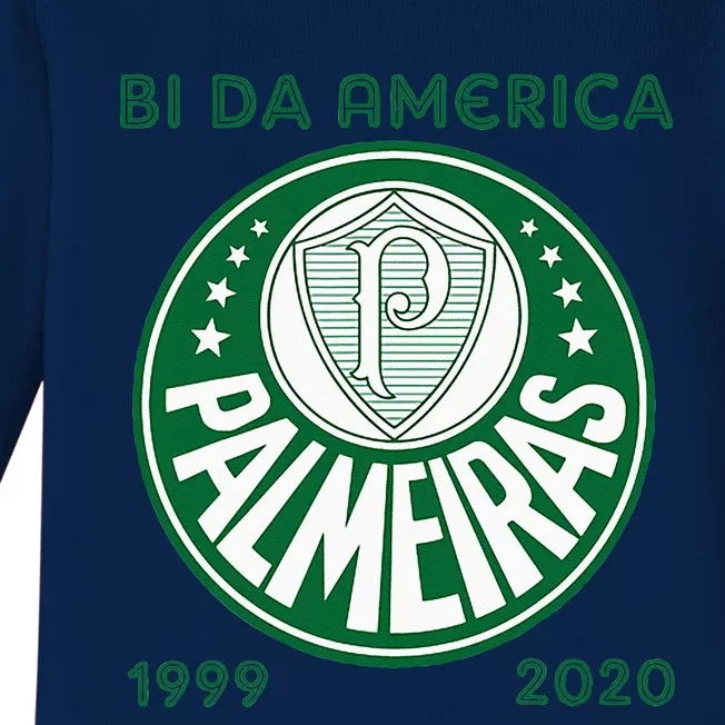 Camiseta Palmeiras Bi America Brasil Soccer Baby Long Sleeve Bodysuit