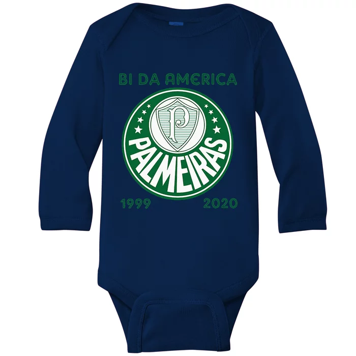 Camiseta Palmeiras Bi America Brasil Soccer Baby Long Sleeve Bodysuit