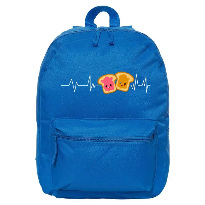 Cute Peanut Butter And Jelly Lover Great Gift 16 in Basic Backpack