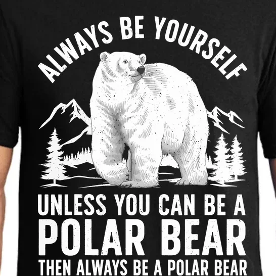 Cool Polar Bear Design For Animal Polar Bear Lover Pajama Set