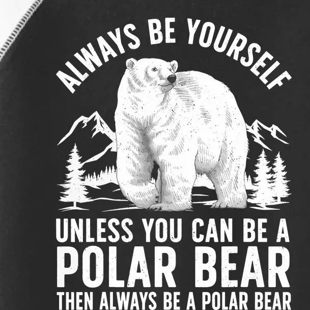 Cool Polar Bear Design For Animal Polar Bear Lover Toddler Fine Jersey T-Shirt