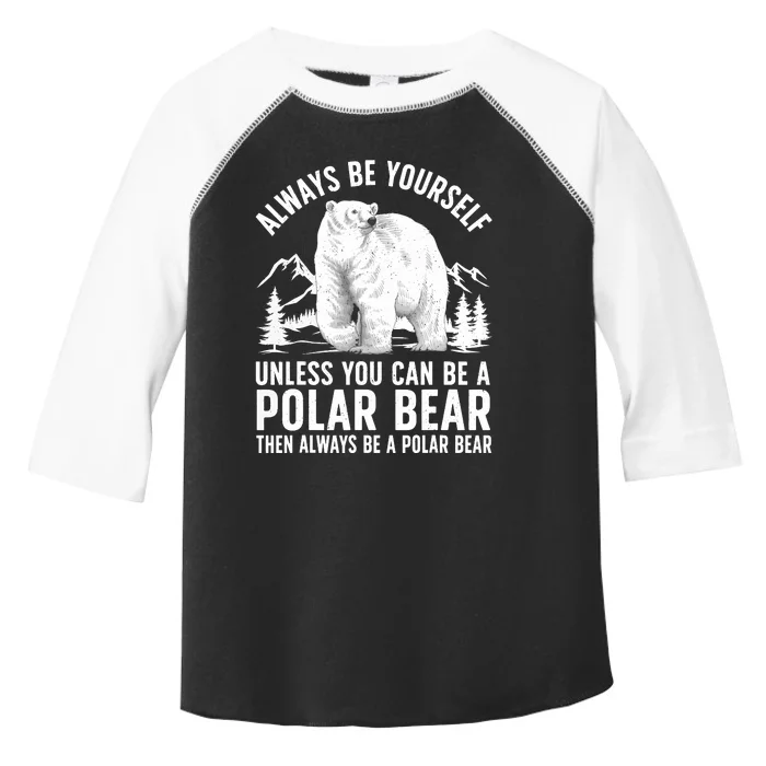 Cool Polar Bear Design For Animal Polar Bear Lover Toddler Fine Jersey T-Shirt