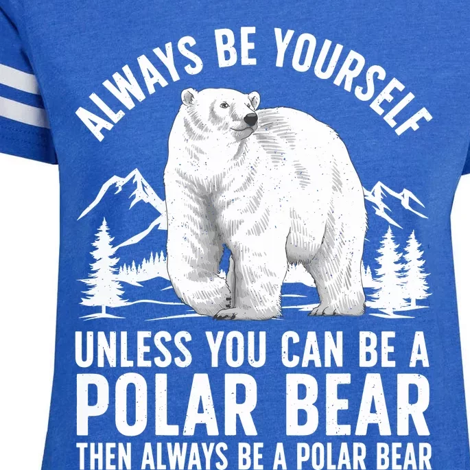 Cool Polar Bear Design For Animal Polar Bear Lover Enza Ladies Jersey Football T-Shirt