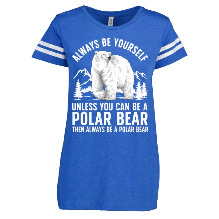 Cool Polar Bear Design For Animal Polar Bear Lover Enza Ladies Jersey Football T-Shirt