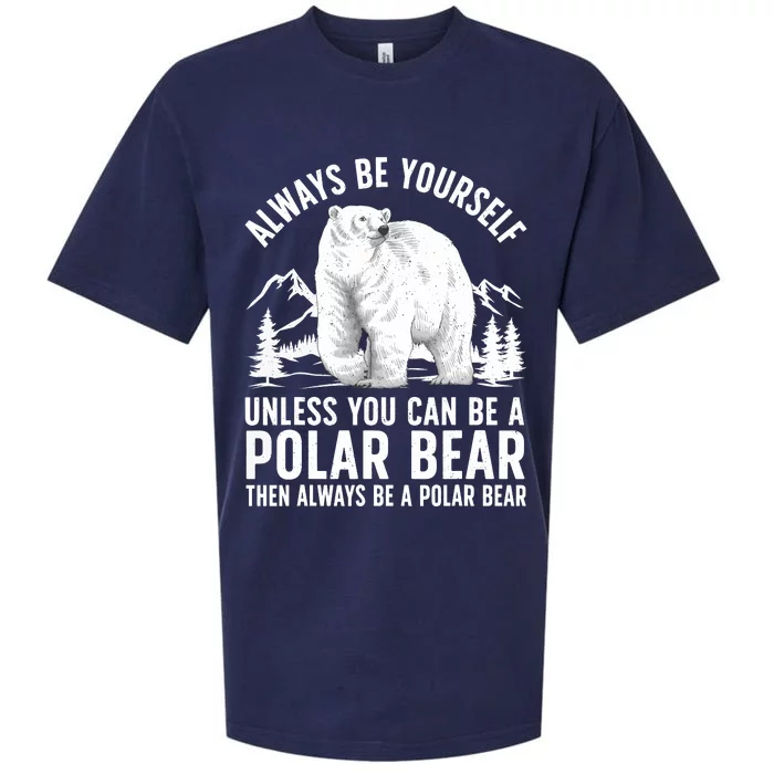 Cool Polar Bear Design For Animal Polar Bear Lover Sueded Cloud Jersey T-Shirt