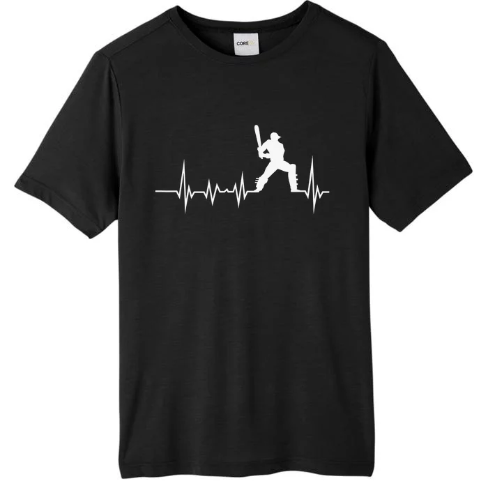 Cricket Player Bat And Ball Game Cricket Heartbeat ChromaSoft Performance T-Shirt