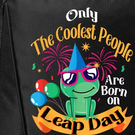 Coolest People Born On Leap Day Birthday Party Cute City Backpack