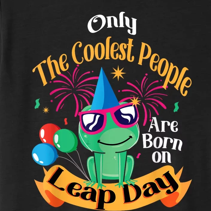 Coolest People Born On Leap Day Birthday Party Cute ChromaSoft Performance T-Shirt