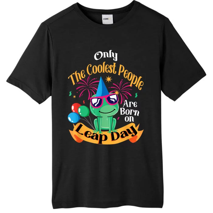 Coolest People Born On Leap Day Birthday Party Cute ChromaSoft Performance T-Shirt