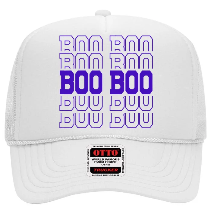 Cute Personalized Boo Boo Birthday Matching Family High Crown Mesh Trucker Hat