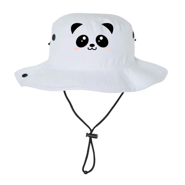 Cute Panda Bear Black & White Kawaii Cartoon Animal Face Legacy Cool Fit Booney Bucket Hat