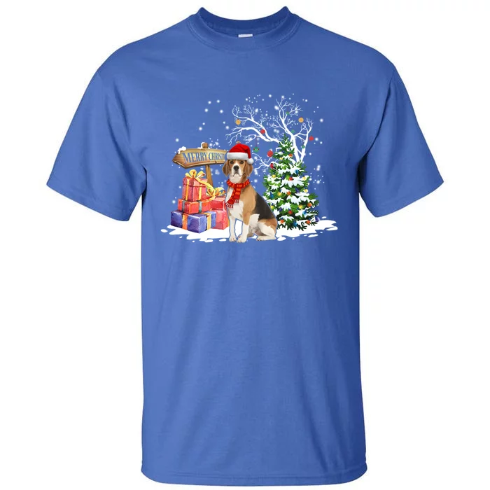 Christmas Pajama Beagle Tree Xmas Puppy Dog Meaningful Gift Tall T-Shirt