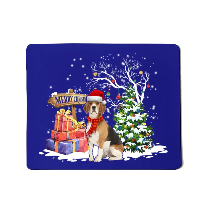 Christmas Pajama Beagle Tree Xmas Puppy Dog Meaningful Gift Mousepad