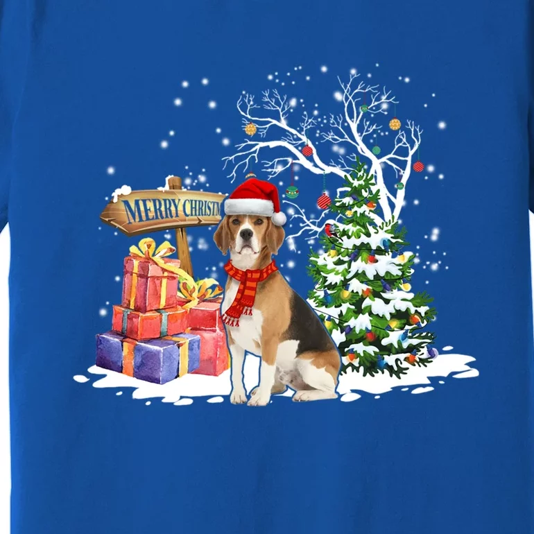 Christmas Pajama Beagle Tree Xmas Puppy Dog Meaningful Gift Premium T-Shirt