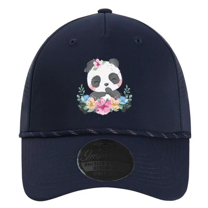 Cute Panda Bear Gift Flower Panda Performance The Dyno Cap