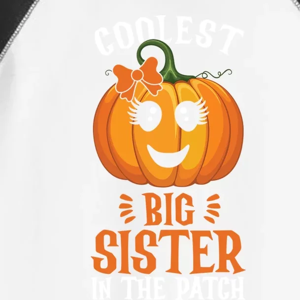 Coolest Pumpkin Big Sister Of The Patch Family Halloween Gift Toddler Fine Jersey T-Shirt