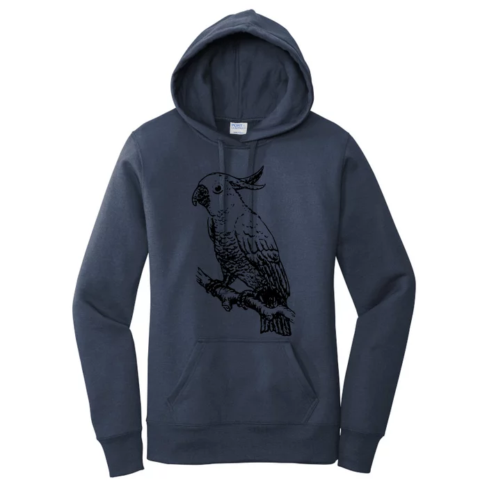 Cockatoo Parrot Bird Women's Pullover Hoodie