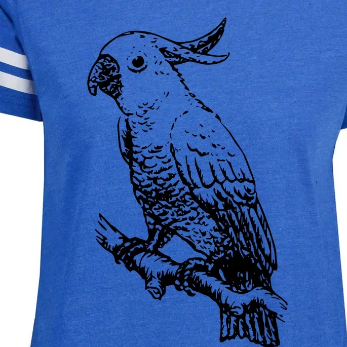 Cockatoo Parrot Bird Enza Ladies Jersey Football T-Shirt