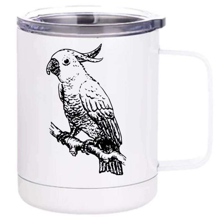 Cockatoo Parrot Bird Front & Back 12oz Stainless Steel Tumbler Cup