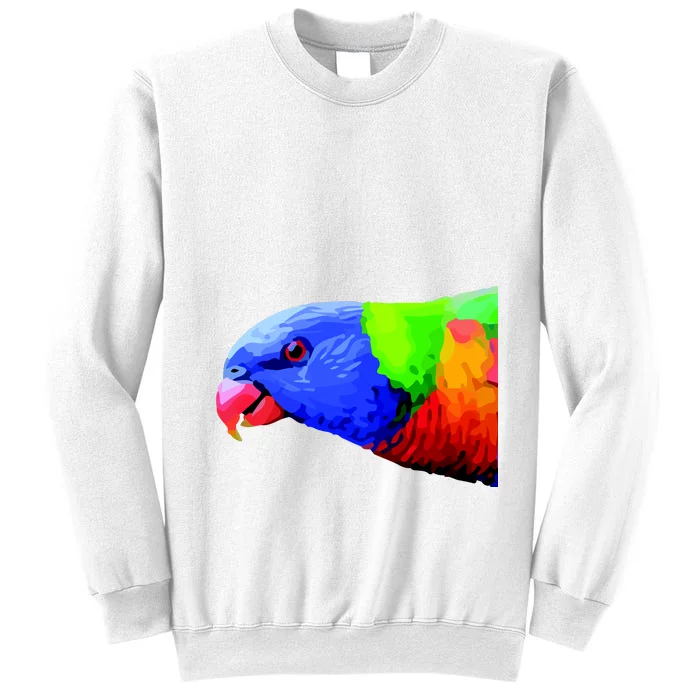 Cool Parrot Bird Funny Side Action Sweatshirt