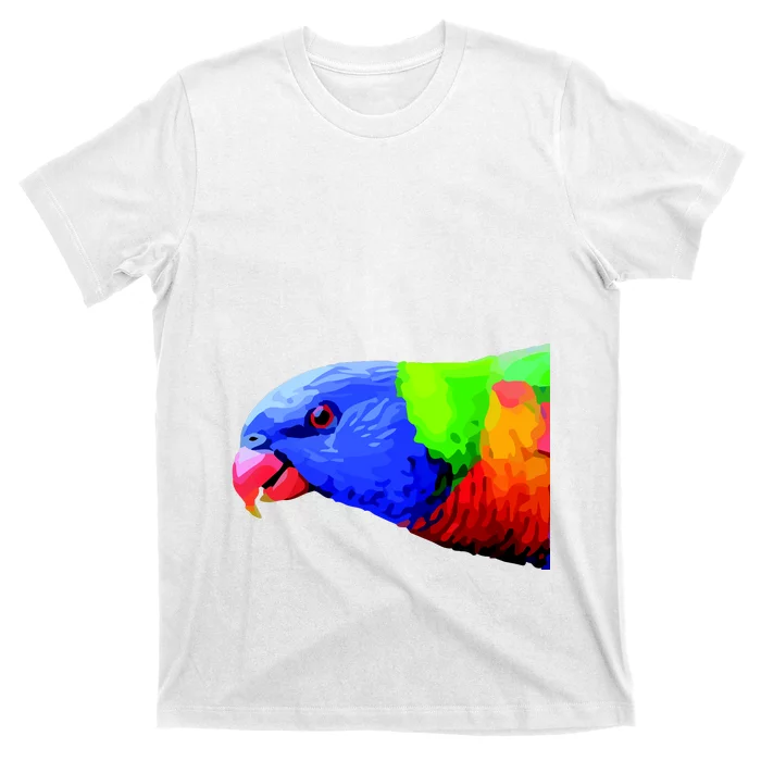 Cool Parrot Bird Funny Side Action T-Shirt