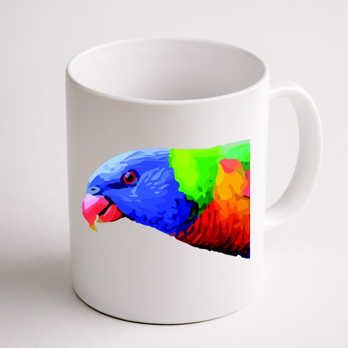 Cool Parrot Bird Funny Side Action Front & Back Coffee Mug