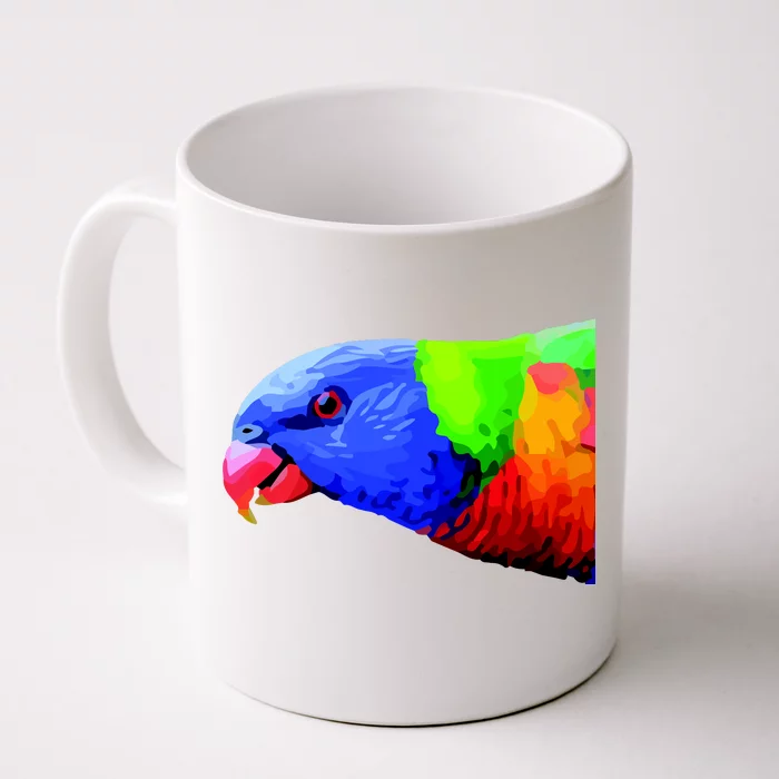 Cool Parrot Bird Funny Side Action Front & Back Coffee Mug