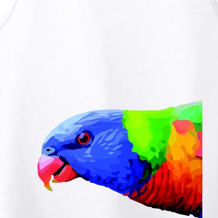 Cool Parrot Bird Funny Side Action Performance Tank