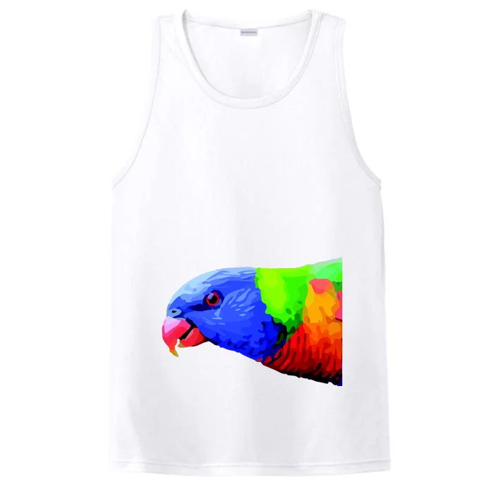 Cool Parrot Bird Funny Side Action Performance Tank