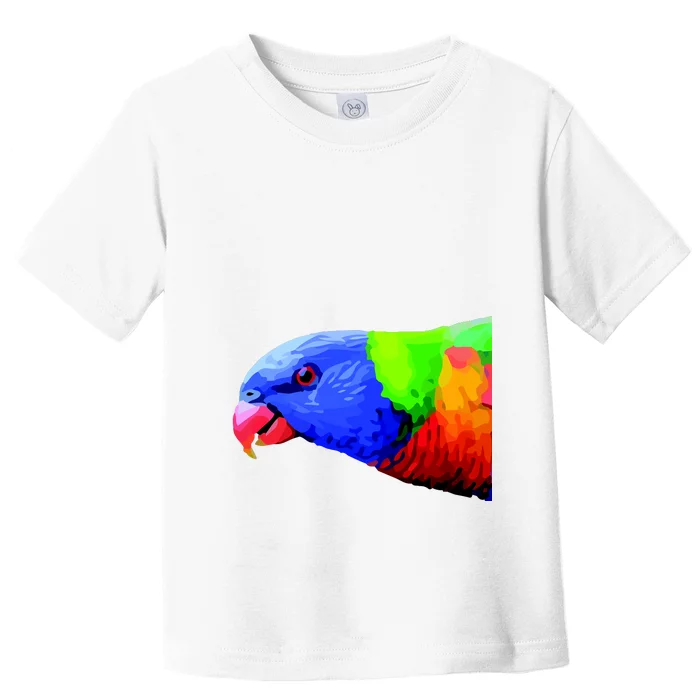 Cool Parrot Bird Funny Side Action Toddler T-Shirt