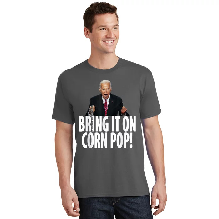 Corn Pop Biden Funny Cornpop Bad Dude Joe Biden Meme T-Shirt