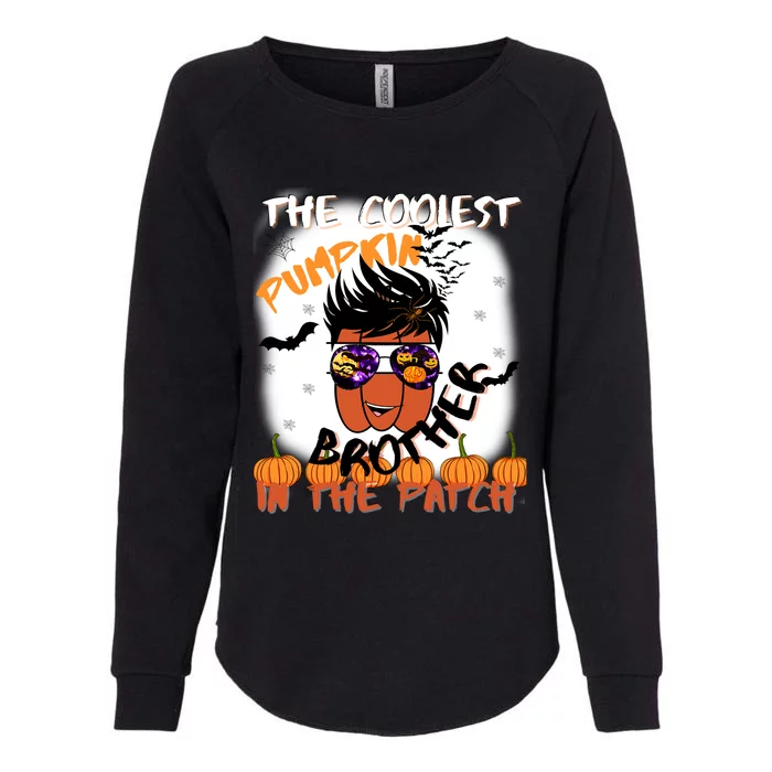 Coolest Pumpkin Brother In The Patch Halloween Gift Womens California Wash Sweatshirt