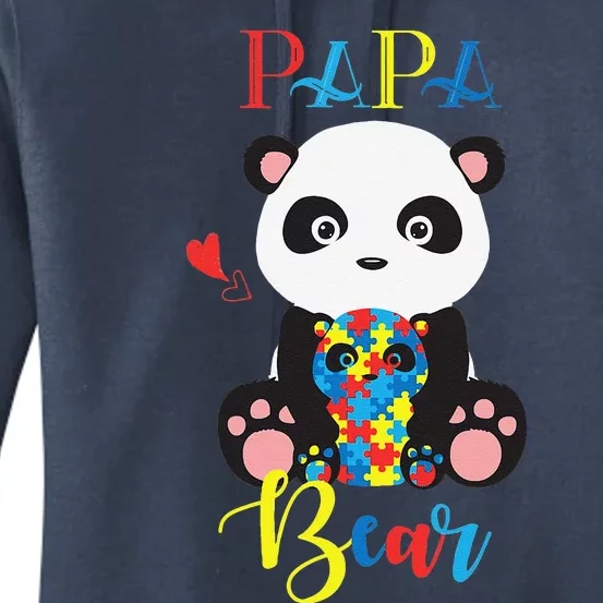 Cute Panda Bear Lovers PaPa Panda Autism Father Puzzle Baby Women's Pullover Hoodie