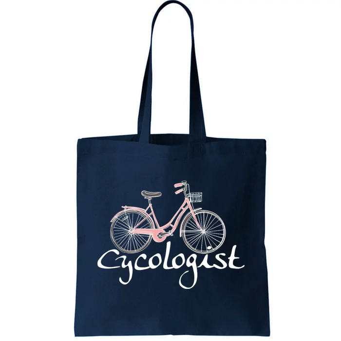 Cycologist Pink Bicycle Cyclist Gift Cute Cycling Tote Bag