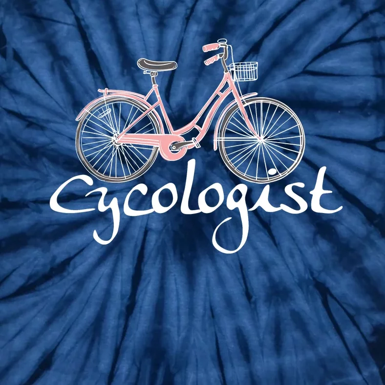 Cycologist Pink Bicycle Cyclist Gift Cute Cycling Tie-Dye T-Shirt