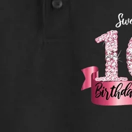 Cute Pink Black Sweet 16 Style I 16th Birthday Idea Dry Zone Grid Performance Polo