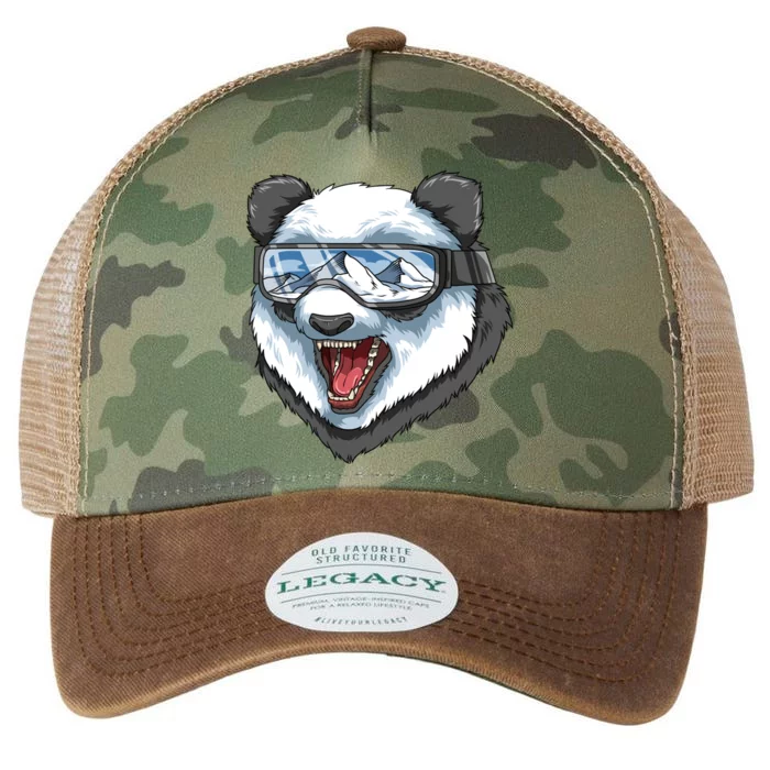 Cool Panda Bear Ski Mask Usa Ski Resort Retro Gift Great Gift Legacy Tie Dye Trucker Hat