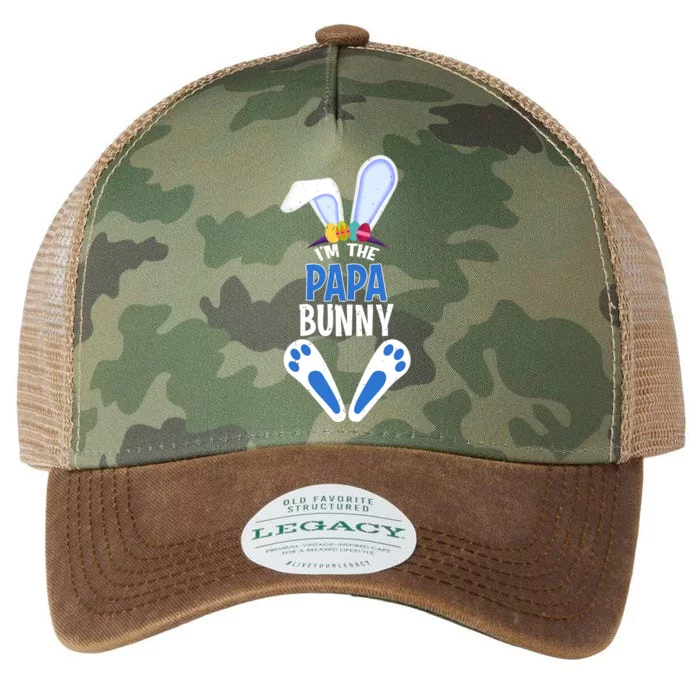 Cute Papa Bunny Costume Easter Matching Family Cool Gift Legacy Tie Dye Trucker Hat