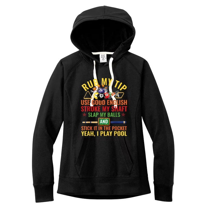 Cool Pool Billiards Billiard Player Table Sport Game Play Gift Women's Fleece Hoodie