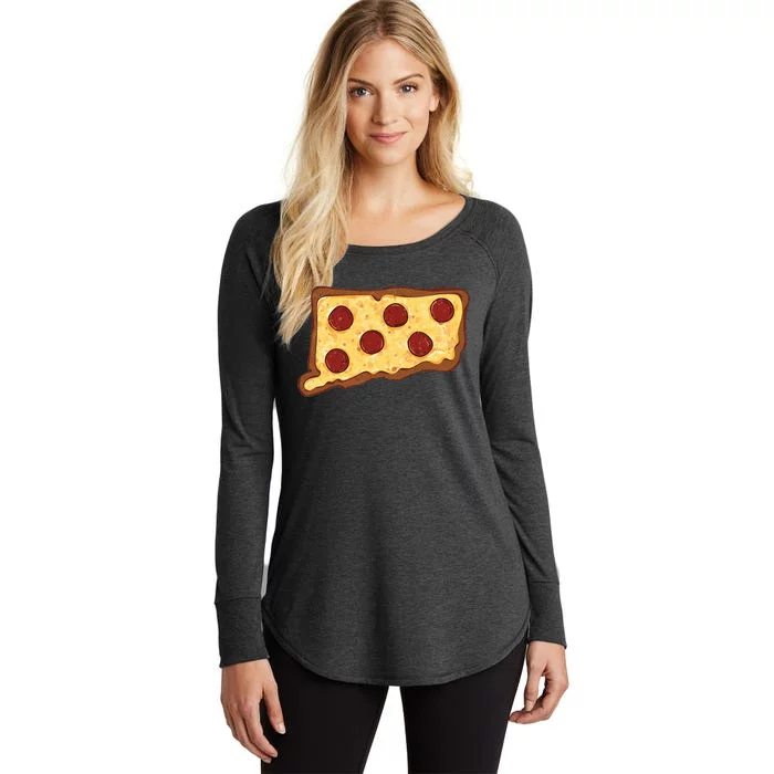 Connecticut Pizza Women's Perfect Tri Tunic Long Sleeve Shirt