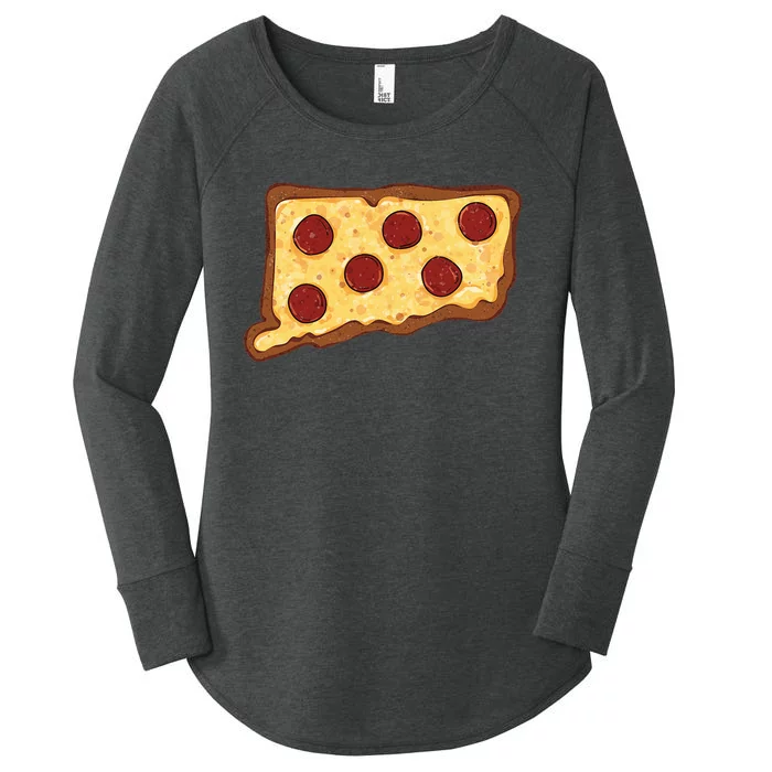 Connecticut Pizza Women's Perfect Tri Tunic Long Sleeve Shirt