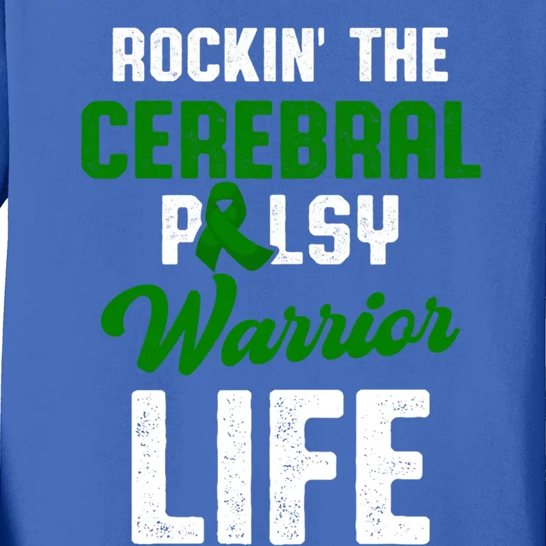 Cerebral Palsy Cp Awareness Illness Warrior Survivor Gift Kids Long Sleeve Shirt