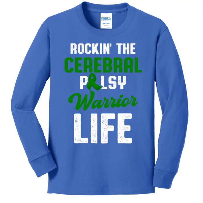 Cerebral Palsy Cp Awareness Illness Warrior Survivor Gift Kids Long Sleeve Shirt