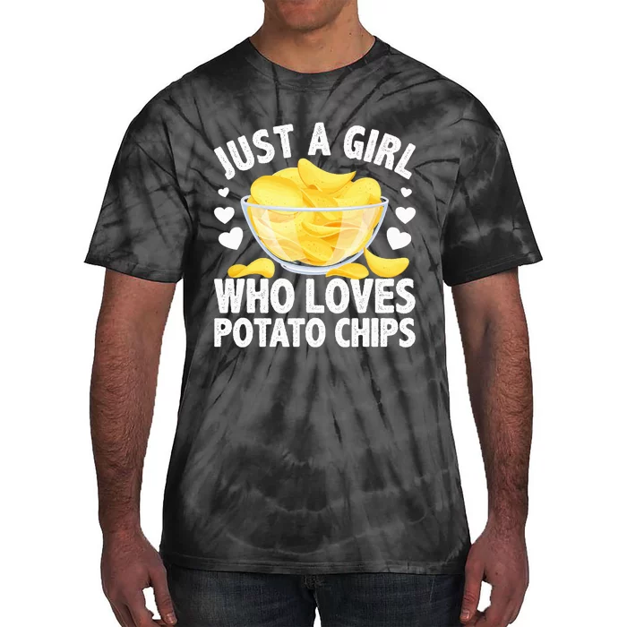 Cool Potato Chip Bag Chips Snack Food Tie-Dye T-Shirt